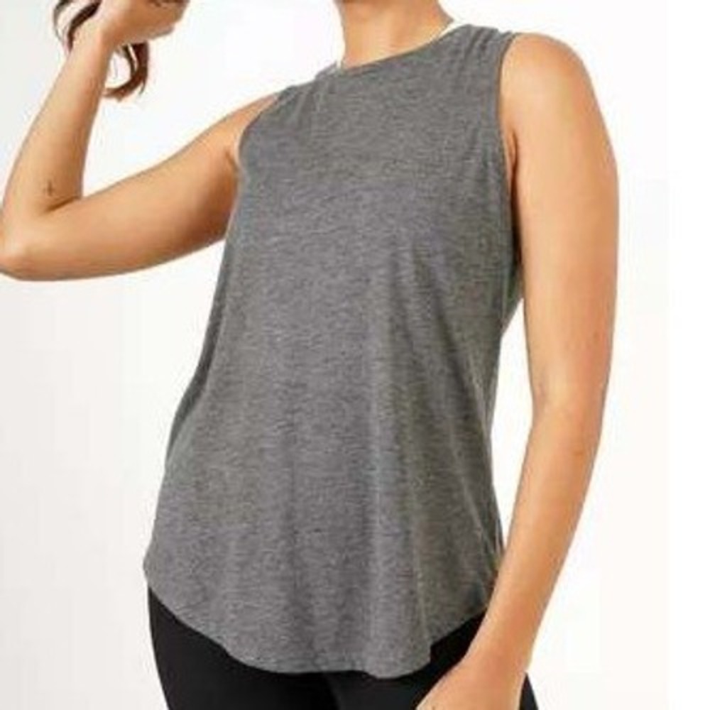 Athleta Gray Womens Racerback Tank Top‎ Size Small